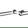 Mexen Zoja double porte-serviettes, noir - 7019125-70
