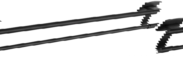 Mexen Zoja perchero doble para toallas, negro - 7019125-70
