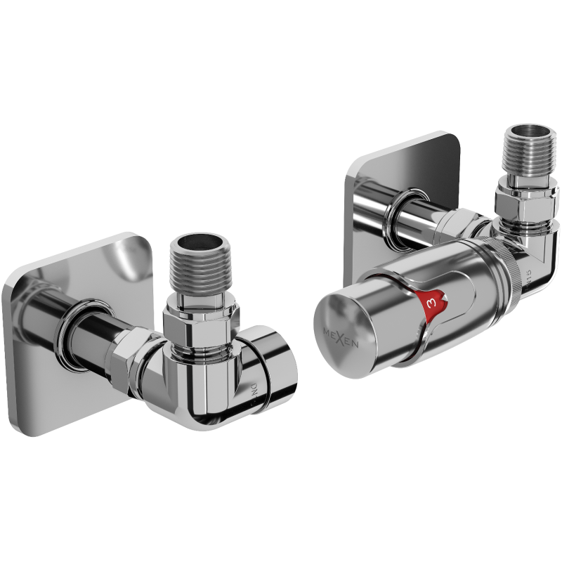 Mexen G00 zestaw termostatyczny osiowy z maskownicą S, chrom - W903-900-909-01