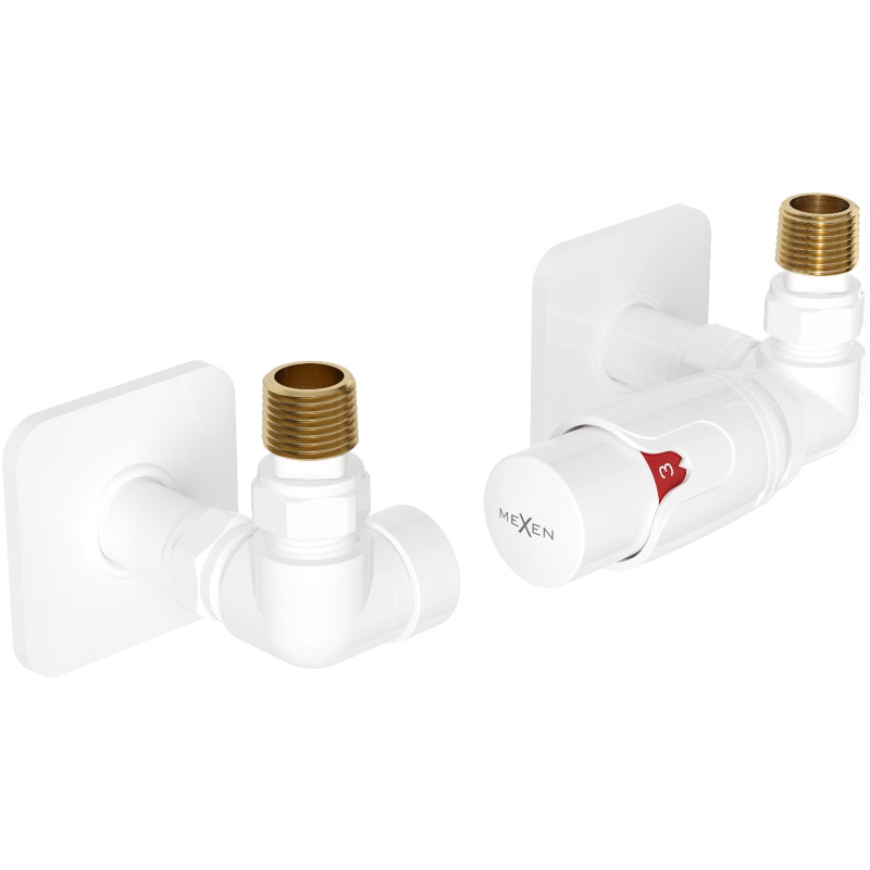 Mexen G00 termostaatiline komplekt S kattega, valge - W903-900-909-20