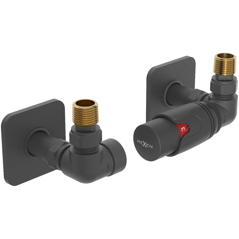 Mexen G00 conjunto termostático axial con cubierta S, antracita - W903-900-909-66