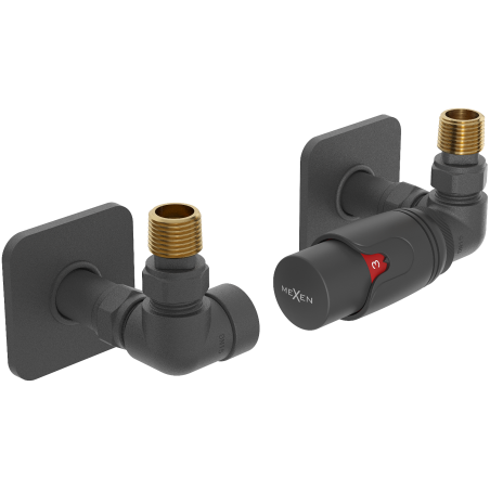 Mexen G00 aksiālais termostata komplekts ar S dekoratīvo pārsegu, antracīts - W903-900-909-66