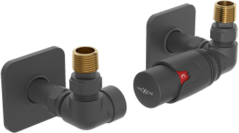 Mexen G00 Axial thermostateset mat Verkleedung S, antrazit - W903-900-909-66