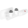Mexen G00 ensemble thermostatique d'angle avec rosace S, Duplex, DN50, blanc - W907-900-910-20