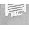 Mexen G00 zestaw termostatyczny kątowy z maskownicą S, Duplex, DN50, biały - W907-900-910-20