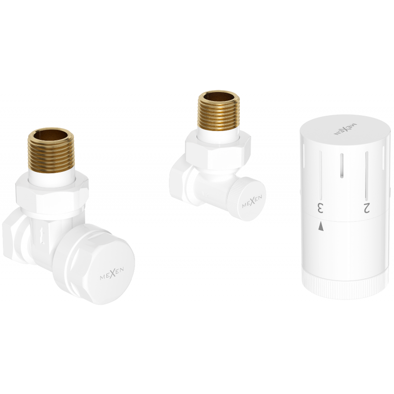 Mexen G05 ensemble thermostatique d'angle, blanc - W901-958-20