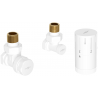 Mexen G05 kosi kutni termostatski set, bijeli - W901-958-20