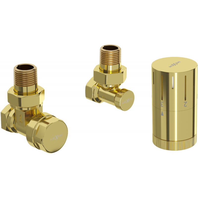 Mexen G05 conjunto de termostato angular, dourado - W901-958-50