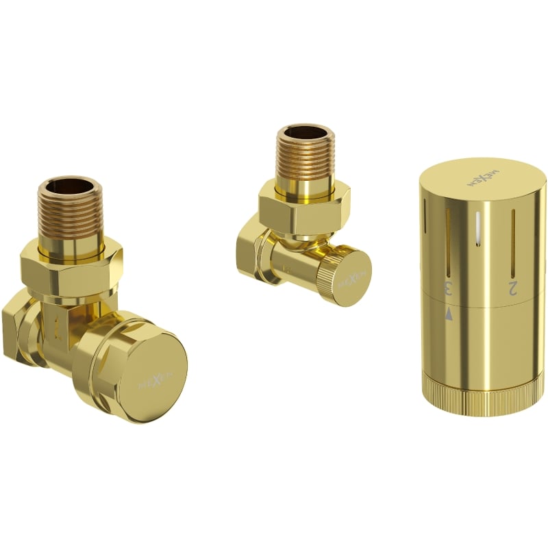 Mexen G05 kosi kutni termostatski set, zlatni - W901-958-50