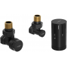 Mexen G05 thermostatisches Eckventil-Set, schwarz - W901-958-70