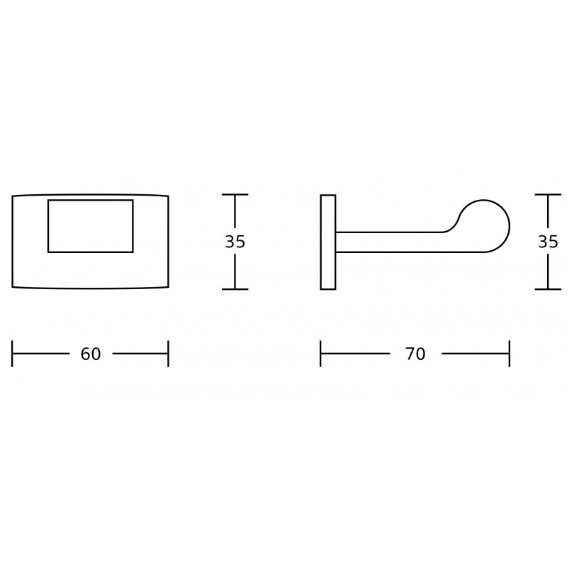 Mexen Zoja Handduchshaken, gëllen - 7019135-50