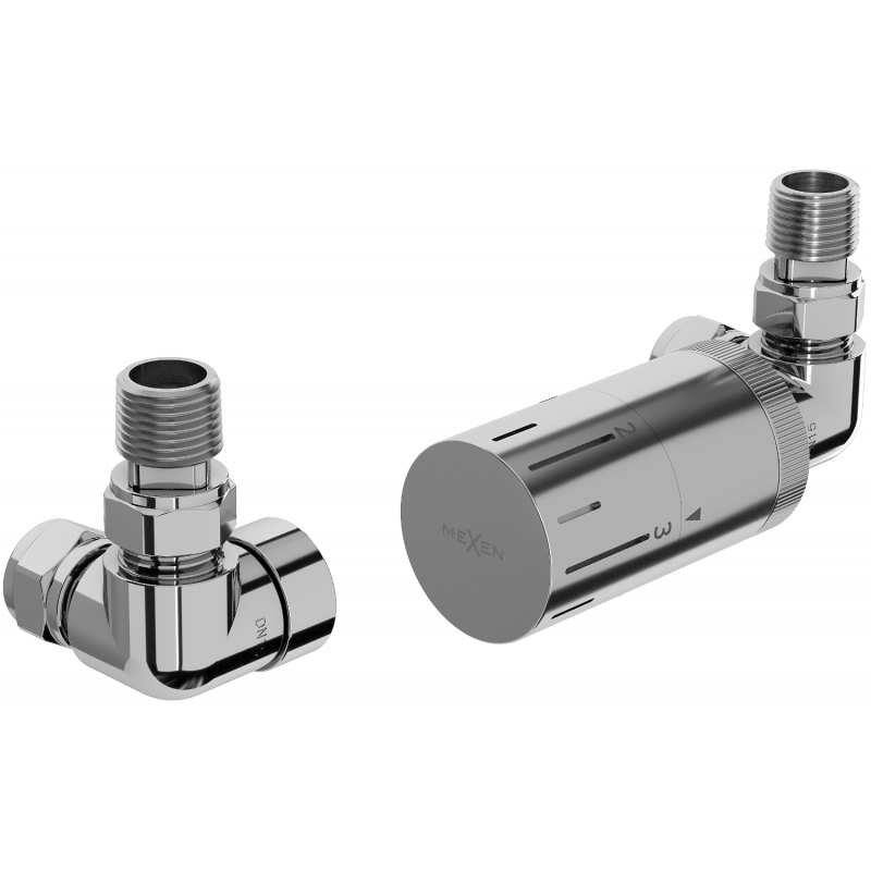 Mexen G05 thermostatic axial set, chrome - W903-958-01