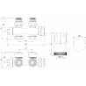 Mexen G05 thermostatic axial set, chrome - W903-958-01