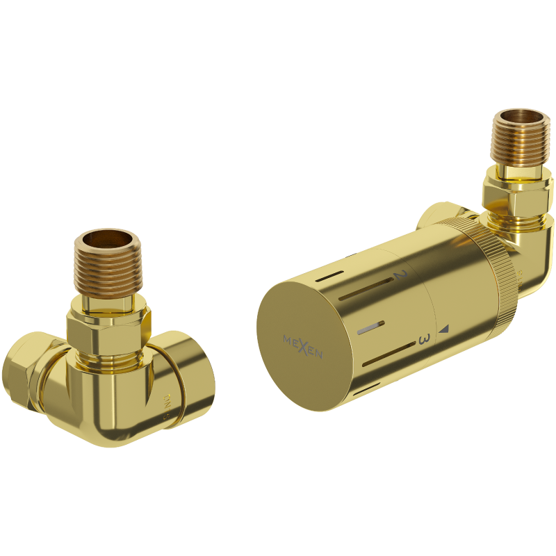 Mexen G05 axiale thermostaatset, goud - W903-958-50