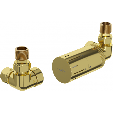 Mexen G05 Axial Thermostatic Set, Gold - W903-958-50