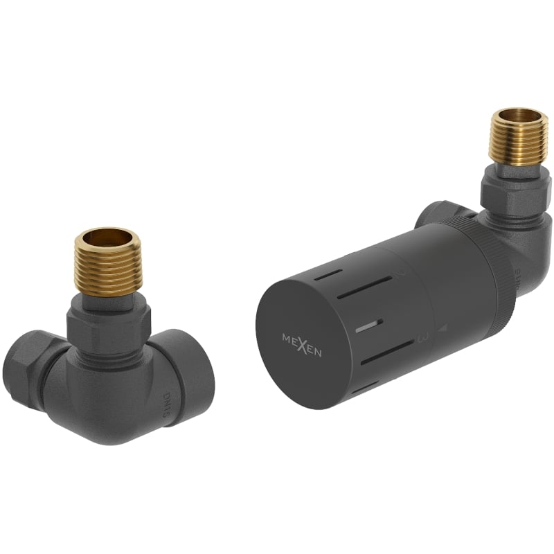 Mexen G05 zestaw termostatyczny osiowy, antracyt - W903-958-66