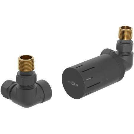 Mexen G05 conjunto termostático axial, antracita - W903-958-66
