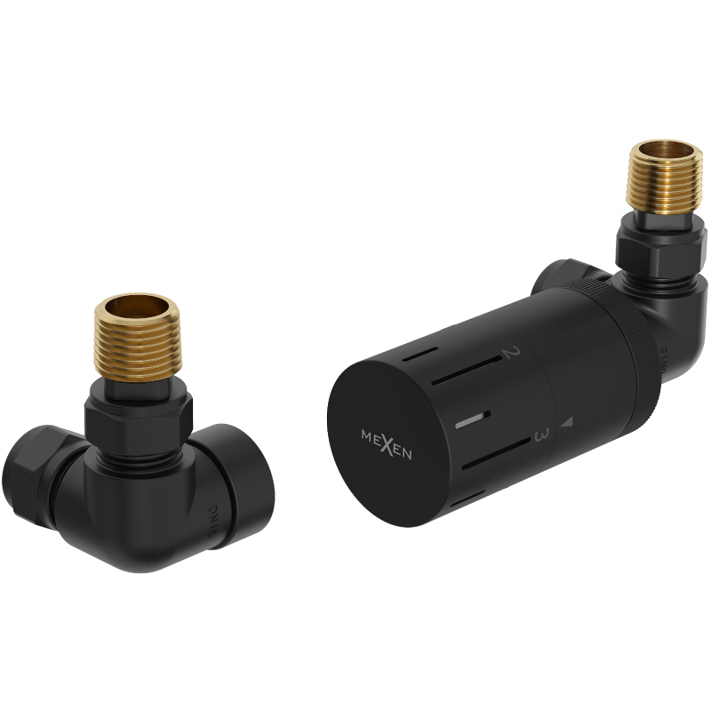 Mexen G05 conjunto termostático axial, negro - W903-958-70