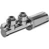 Mexen G05 Thermostat-Set Eckig, Duplex, DN50, Chrom - W907-958-01