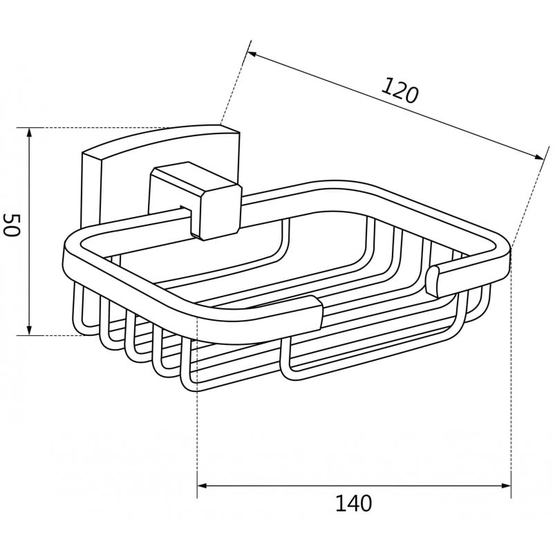Mexen Zoja mydelniczka, Chrom - 7019151-00