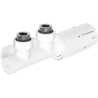 Mexen G05 termostaatiline nurkkomplekt, Duplex, DN50, valge - W907-958-20