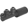 Mexen G05 kulmainen termostaattisarja, Duplex, DN50, antrasiitti - W907-958-66