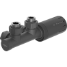 Mexen G05 Thermostat-Set Eckig, Duplex, DN50, Anthrazit - W907-958-66