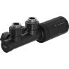 Mexen G05 thermostatisches Eckset, Duplex, DN50, schwarz - W907-958-70