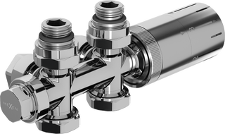 Mexen G05 termostatski kotni/ravni komplet, Duplex, DN50, krom - W908-958-01