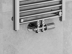 Mexen G05 Thermostat-Set, winkel / gerade, Duplex, DN50, chrom - W908-958-01