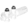 Mexen G05 Thermostat-Set, Winkel/Geraden, Duplex, DN50, weiß - W908-958-20