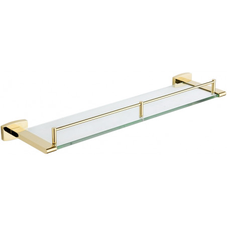 Mexen Zoja étagère murale en verre, dorée - 7019137-50