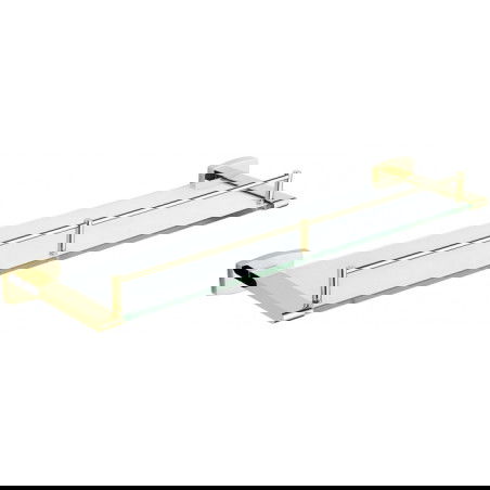 Mexen Zoja prateleira suspensa de vidro, dourada - 7019137-50
