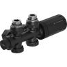 Mexen G05 kutni/ravni termostatski set, Duplex, DN50, crni - W908-958-70