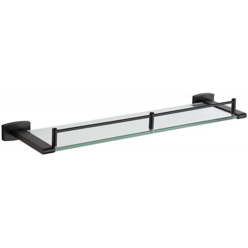 Mexen Zoja schwaarz glas hänkend Regal - 7019137-70