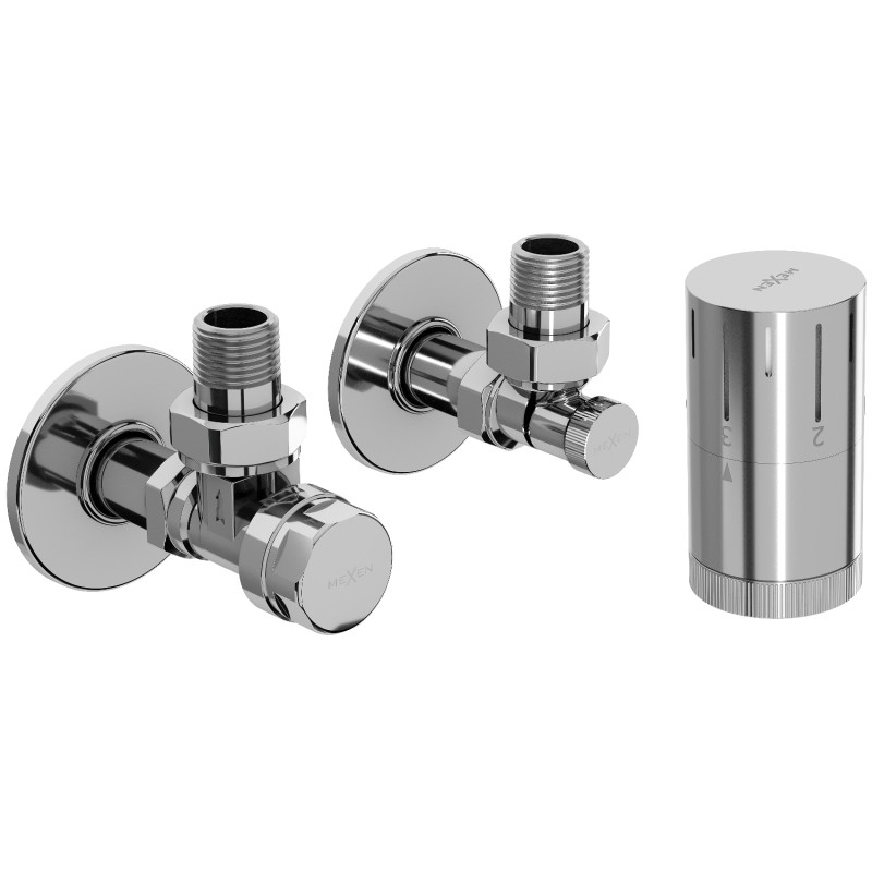 Mexen G05 termostaatiline nurkne komplekt kattega R, kroom - W901-958-904-01