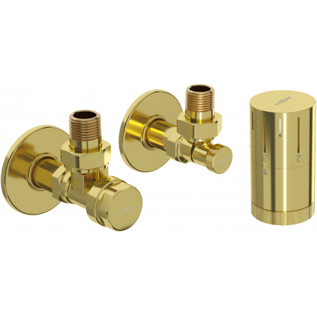 Mexen G05 termostaatiline nurgakomplekt kattega R, kuldne - W901-958-904-50