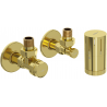 Mexen G05 kutni termostatski set s maskom R, zlatni - W901-958-904-50
