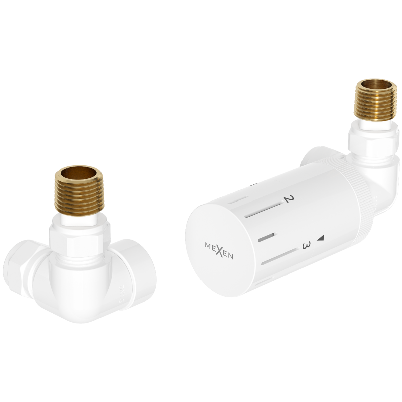 Mexen G05 ensemble thermostatique axial, blanc - W903-958-20