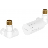 Mexen G05 axiaal thermostatisch set, wit - W903-958-20