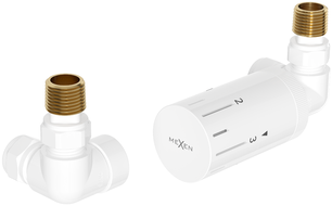 Mexen G05 conjunto termostático axial, branco - W903-958-20