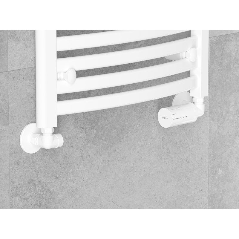 Mexen G05 conjunto termostático axial con cubierta R, blanco - W903-958-904-20