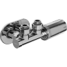 Mexen G05 kutni termostatski set s maskom R, Duplex, DN50, krom - W907-958-905-01