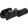 Mexen G05 thermostatisch hoekset met afdekking R, Duplex, DN50, zwart - W907-958-905-70