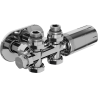 Mexen G05 thermostatische hoek-/rechte set met afdekking R, Duplex, DN50, chroom - W908-958-905-01