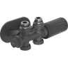 Mexen G05 kutni/set termostatski kutni/ravni s maskom R, Duplex, DN50, antracit - W908-958-905-66