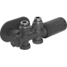Mexen G05 termostaadikomplekt nurk/sirge koos kattega R, Duplex, DN50, antratsiit - W908-958-905-66