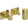 Mexen G05 hoek thermostatische set met S-afdekking, goud - W901-958-909-50