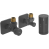 Mexen G05 kutni termostatski set s maskom S, antracit - W901-958-909-66
