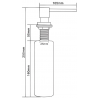 Mexen dispenser voor wasbak, wit - 6605320-20